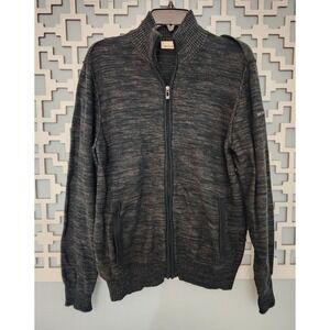 DKNY JEANS Mens Zipper Front Mock Neck Cardigan Sweater M
